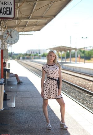 18 year old first timer jerking a big cock for cum on breasts